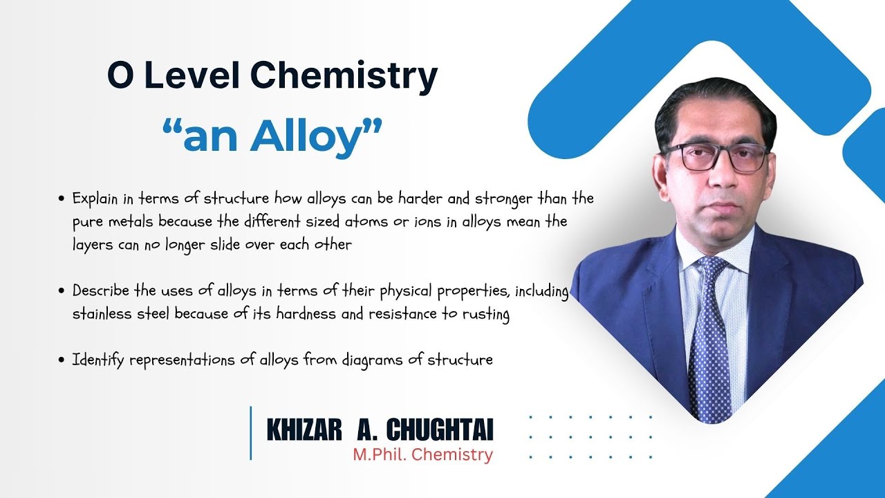 AN ALLOY - O level Chemistry Lectrure (urdu)