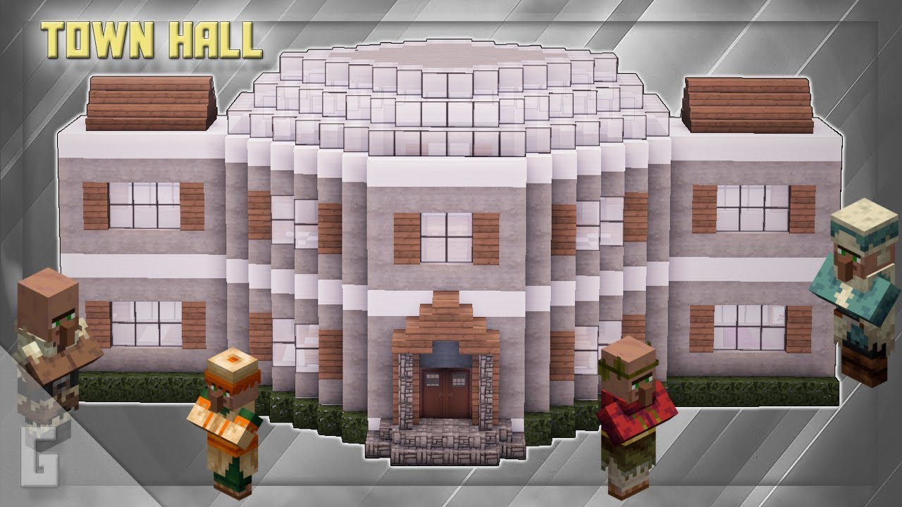 Minecraft: как построить здание РАТУШИ!