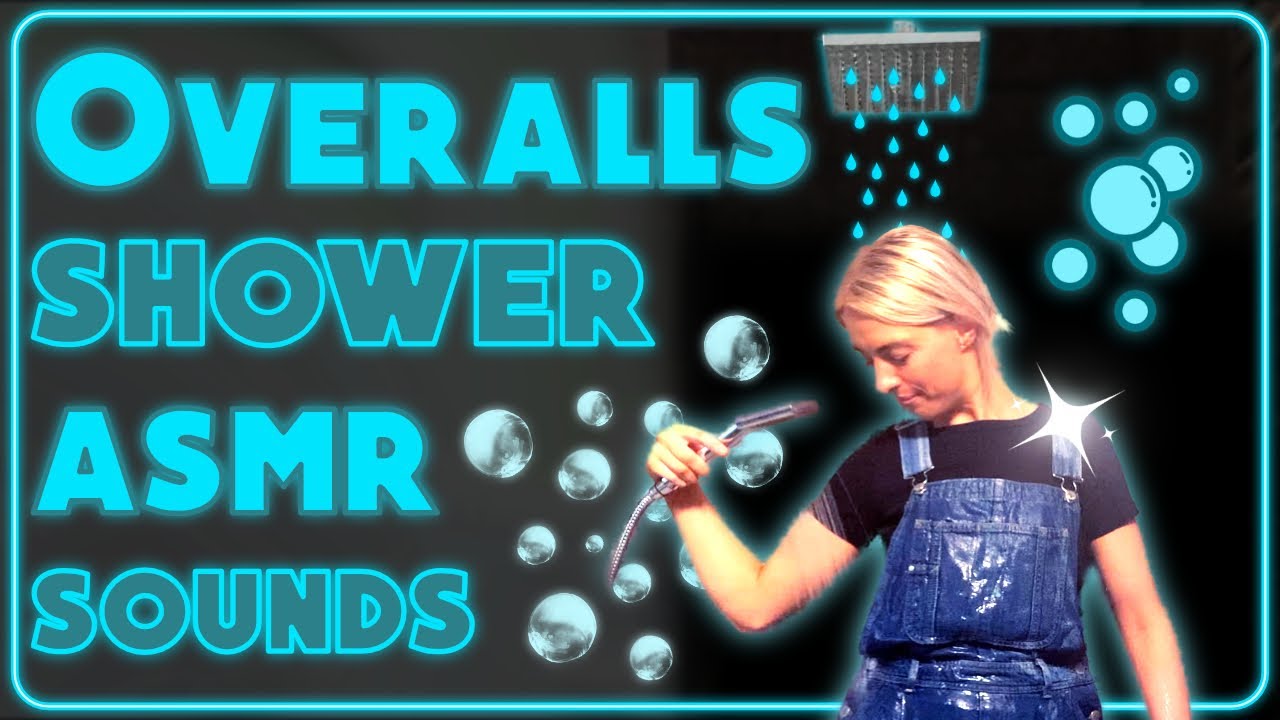 [ASMR] Wet clothes sounds | Denim Overalls | Soaked Denim [Dungarees] 🚿