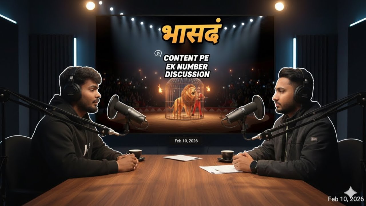 Content pe kiya maha bhasad ✅#vlog #podcast #roast g