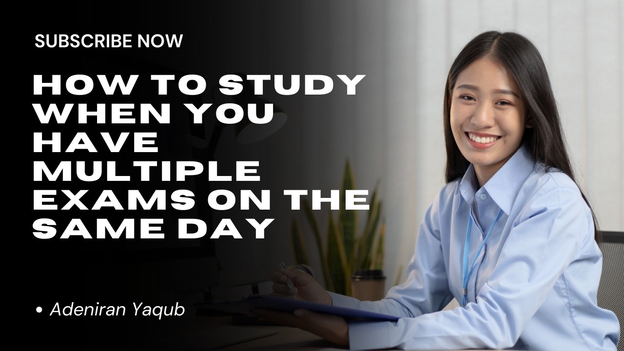 How to Study When You Have Multiple Exams on the Same Day