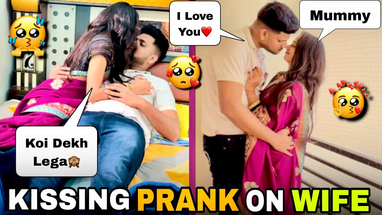 Kissing prank on wife💋for 24 hours in front of family 😜|#prank on #indian wife😜 | @ASHUFUNCLUBS45