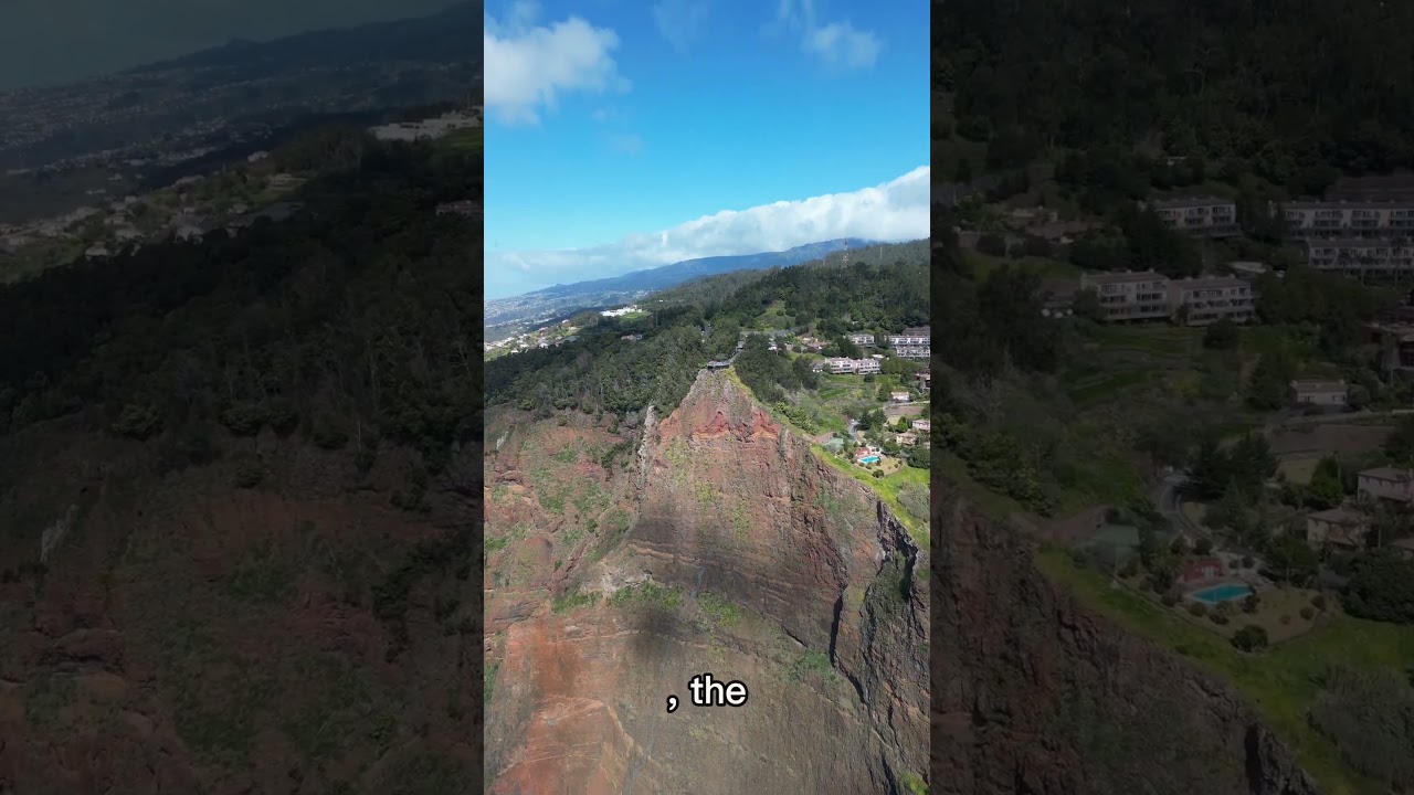 Madeira's Cabo gir&atilde;o cliff 589 meters high #madeira #cabogirao #traveling #droneview #portugal