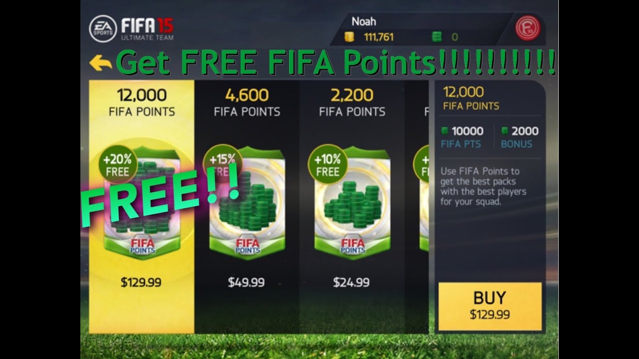 How to get FREE FIFA Points!!!!!!!!