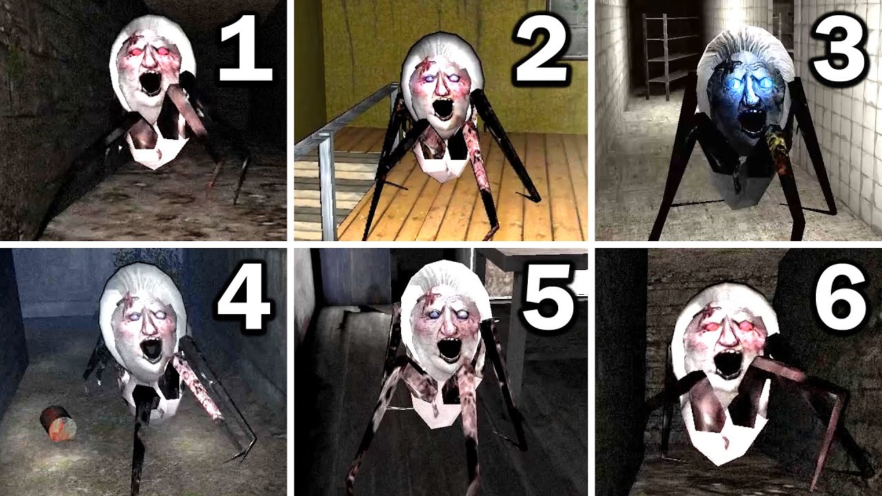 Granny 1 2 3 4 5 6 All Chapters Spider Mom Full Gameplay - Granny New Update