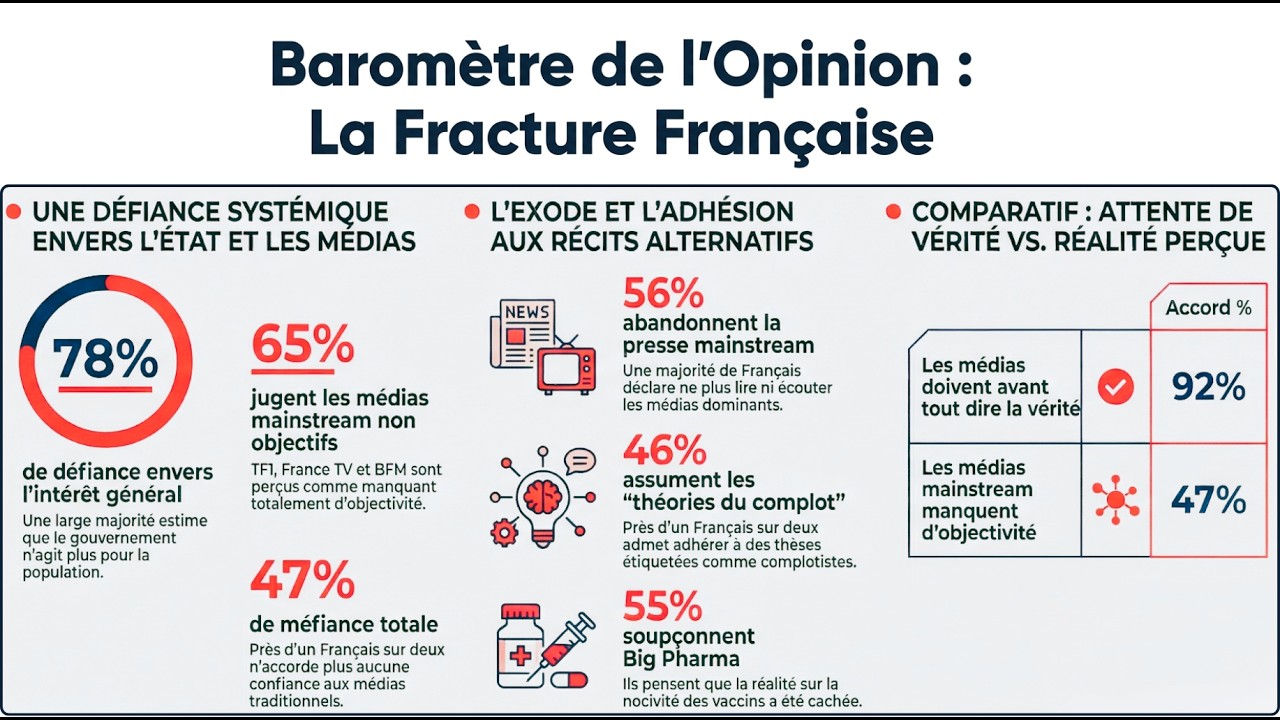La fracture française   attentes, confiance, opinions, médias et thèses dites complotistes