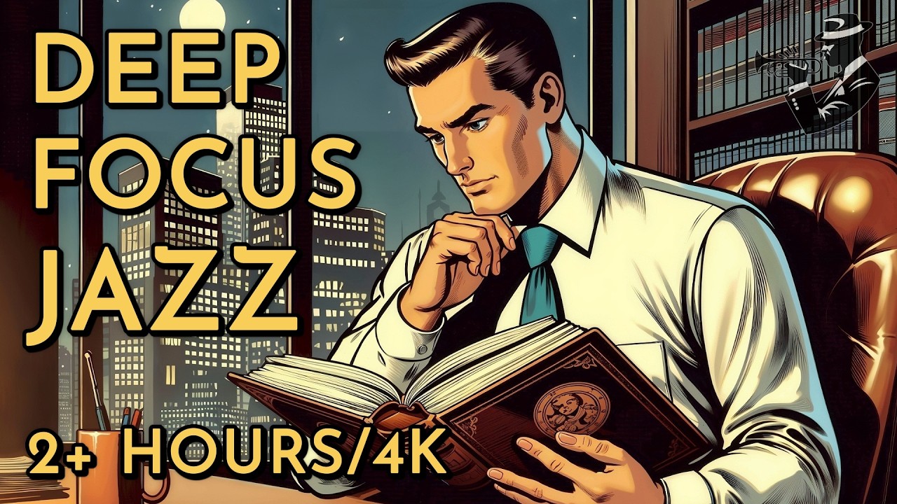 [FOCUS] Slow & Soft Jazz for Deep Study Nights | 140 MIN Relaxing Classic Vibes for TV, PC & Tablet