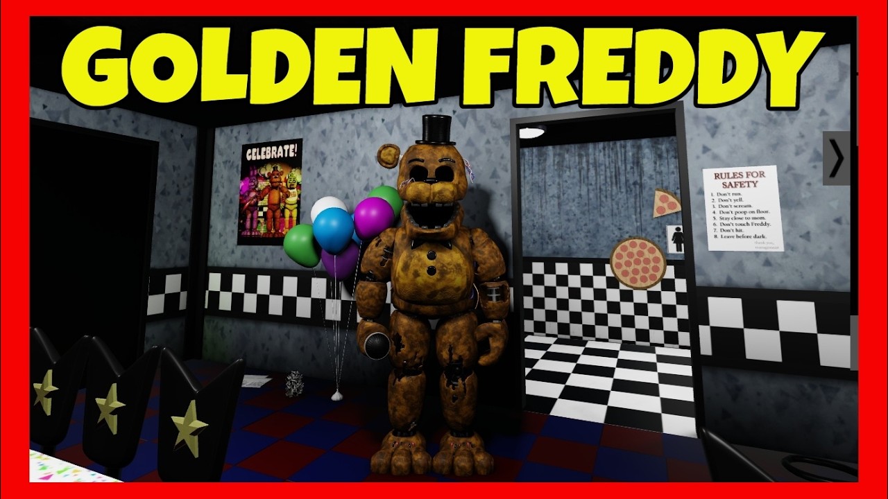 How to get GOLDEN FREDDY Badge in FIVE NIGHTS OF ROLEPLAY Roblox