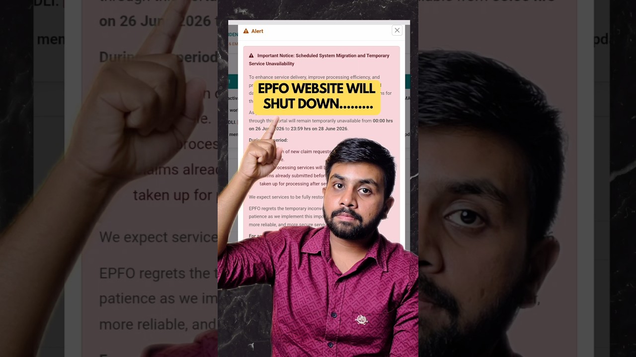 EPFO Website is shutting down | epfo 3.0 update expectations | pf website error for epf withdrawal