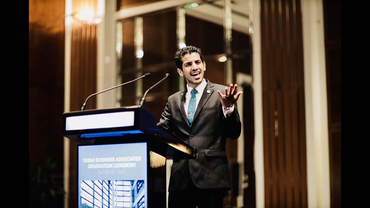DBA Valedictorian Speech | Shady M. Qubaty | Sheikh Mohammed bin Rashid's Dubai Business Associates