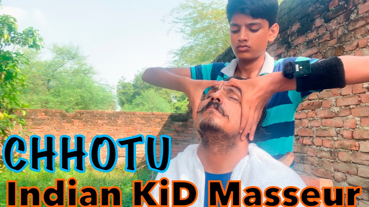 ASMR OUTDOOR HEAD MASSAGE BY CHHOTU | ASMR CITY 💈Ep-30