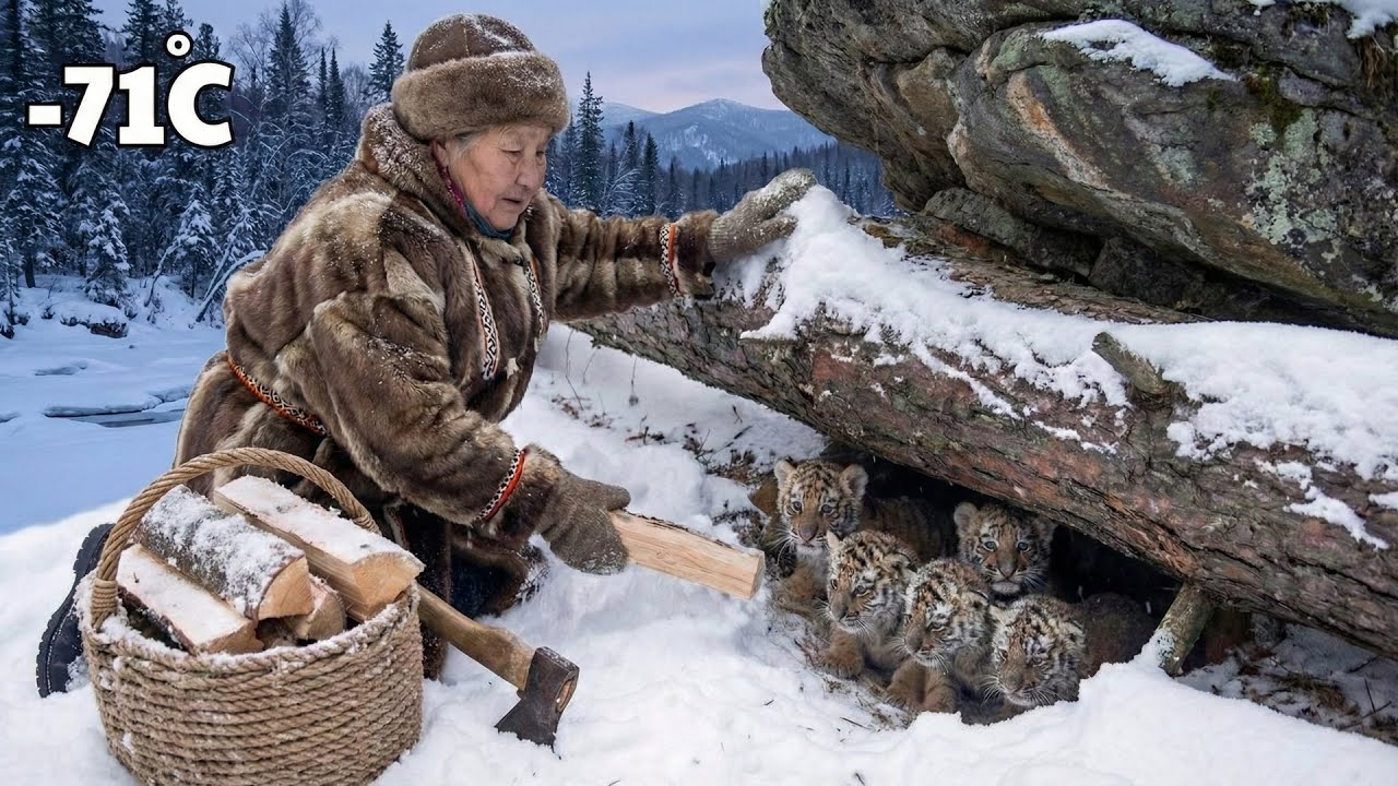 93 Year Old Widow Saves a Freezing Tiger Cub | A Miracle Happens in Her House