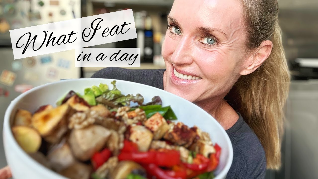 What I eat to stay healthy, happy & fit at 54 | making peace with food + my grain-free bread recipe