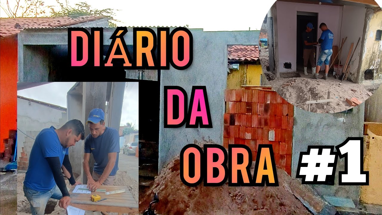 Diário da obra parte 1 / iniciando a obra / quais os materiais para dar início 🏡