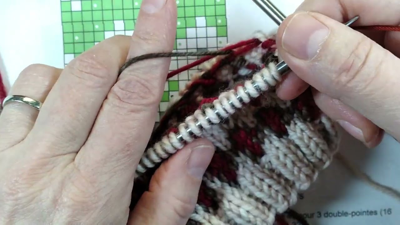 Le jacquard avec 3 couleurs