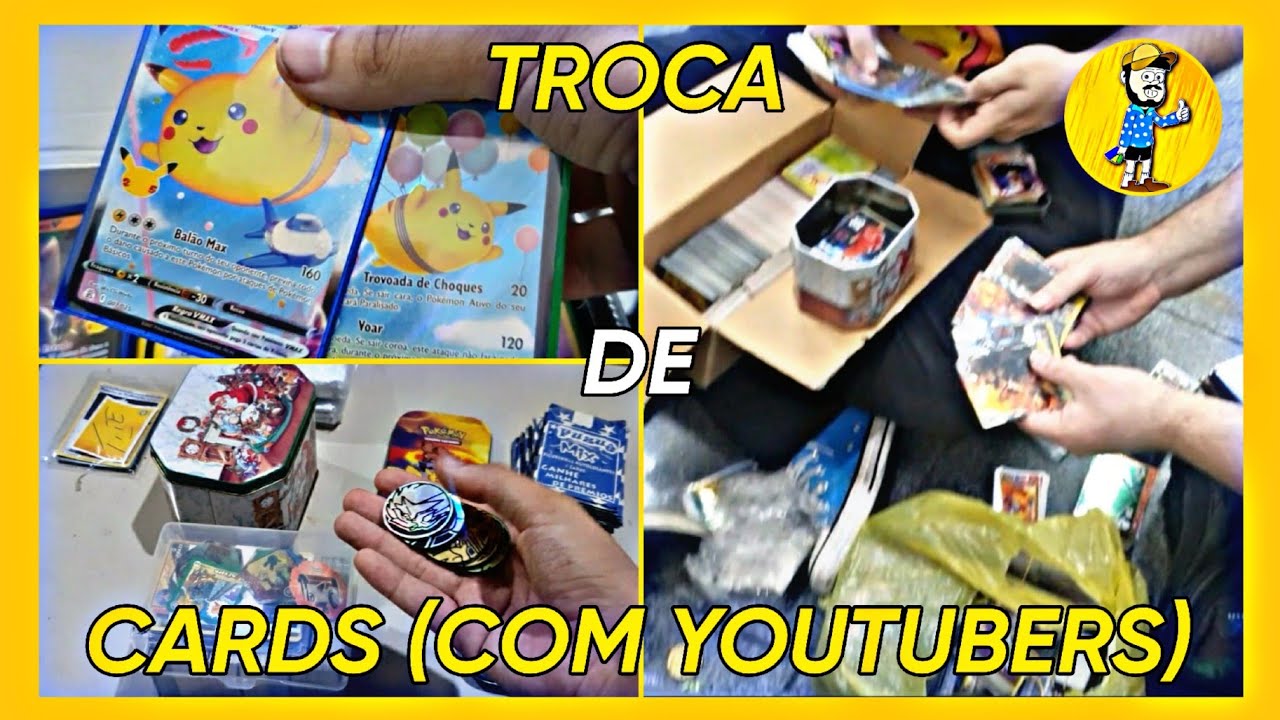 TROQUEI CARDS COM YOUTUBERS