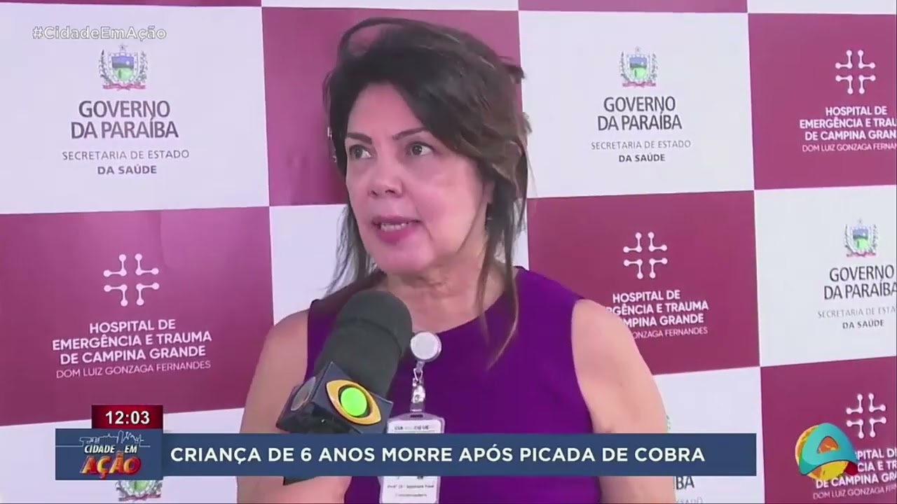 Cidade em Ação - Criança de 6 anos morre após picada de cobra