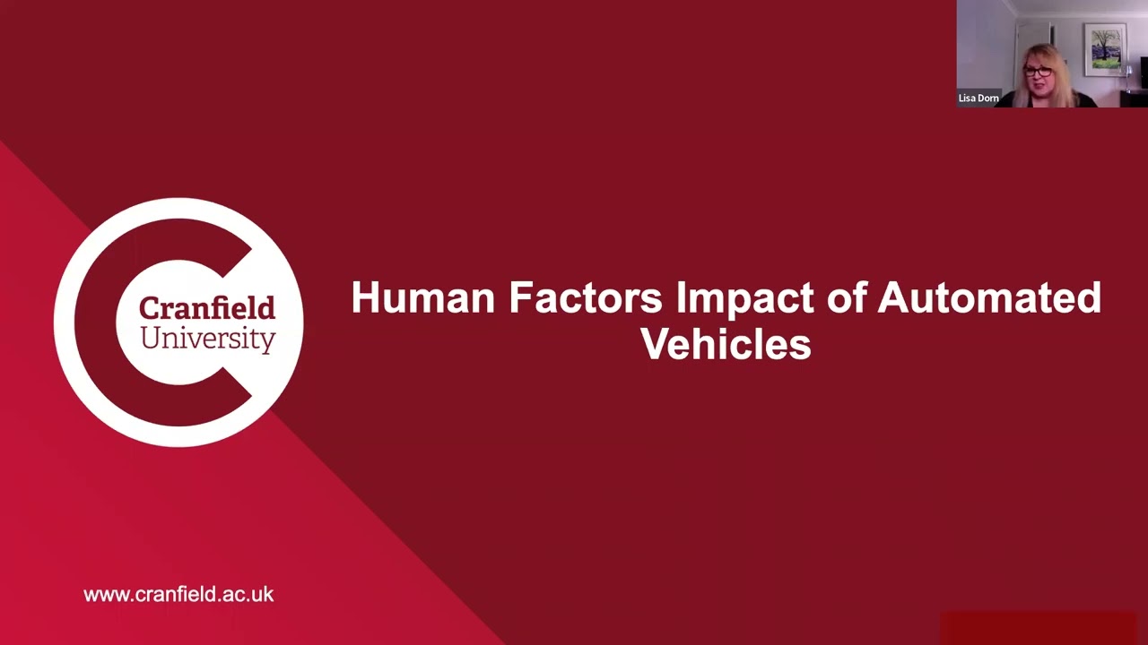 What should learner drivers know about self-driving cars? Dr Lisa Dorn. Sponsored by TotalDrive