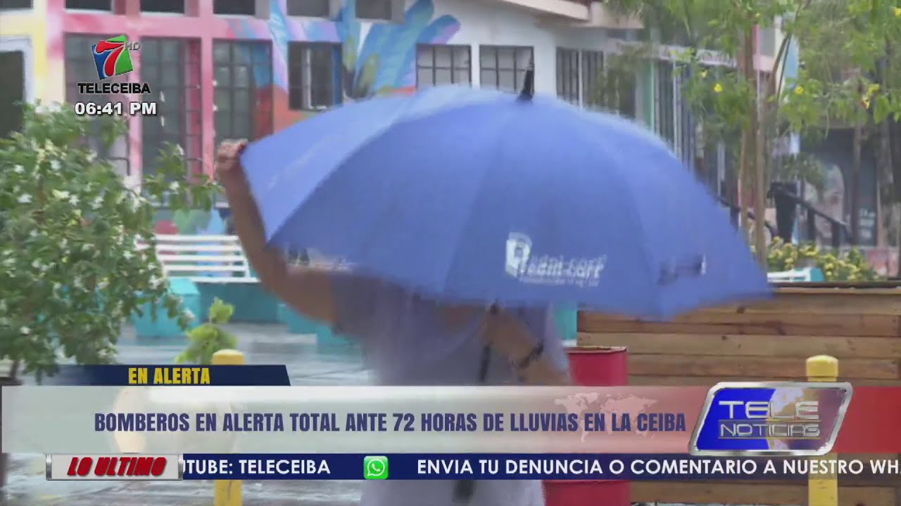 Bomberos en alerta total ante 72 horas de lluvias en La Ceiba