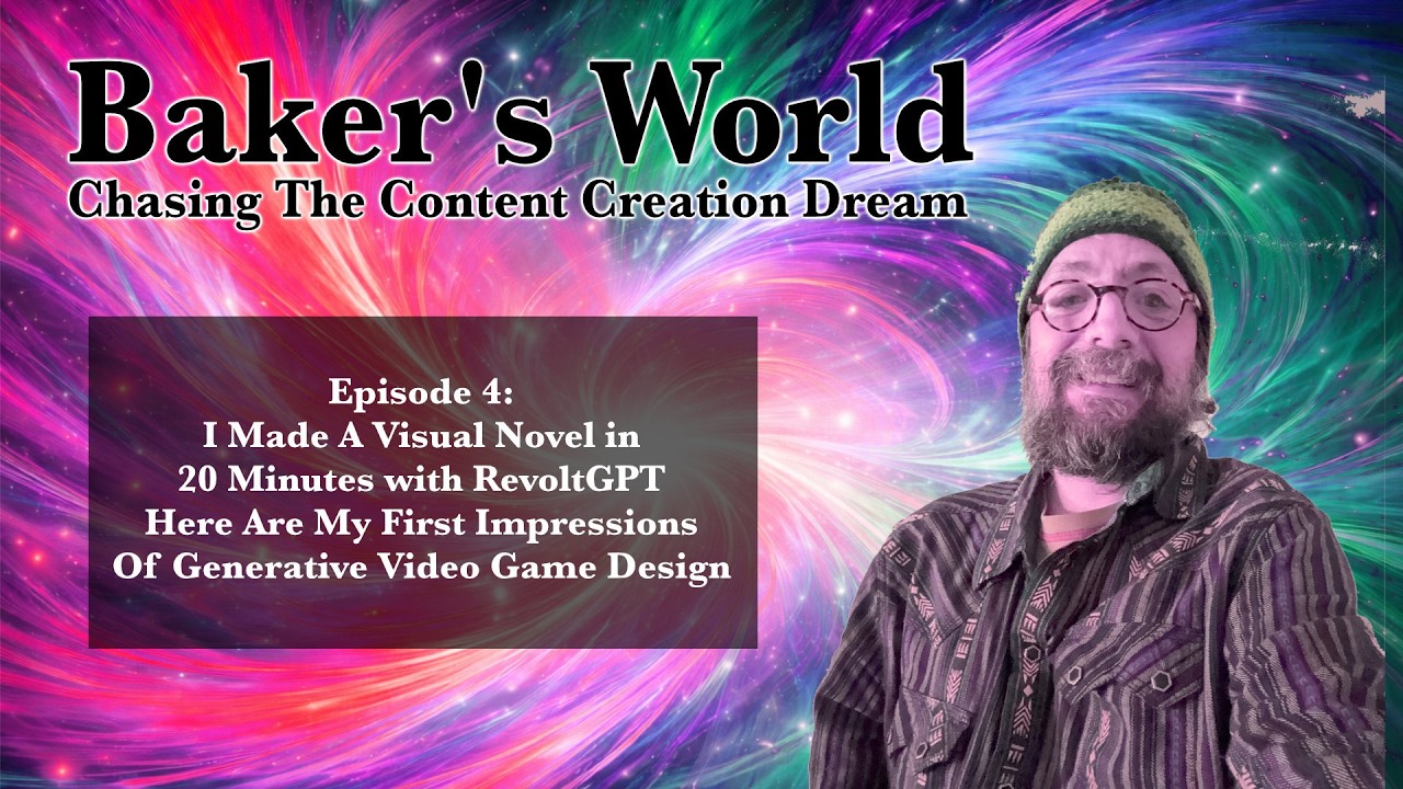 I Made A Visual Novel In 20 Minutes with RevoltGPT AI Engine | Baker's World VLOG | Episode 4