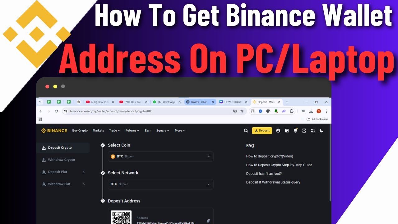 Как получить адрес кошелька Binance на ПК/ноутбуке/компьютере | Быстро и просто