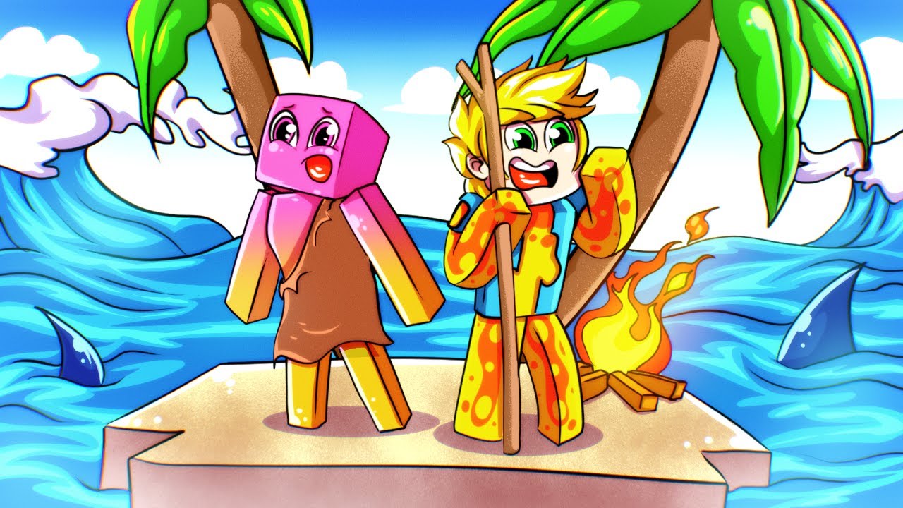 PERDIDO EM UMA ILHA DESERTA NO MINECRAFT!