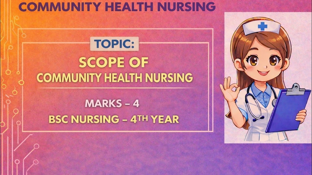 Scope Of Community Health Nursing, Community Health Nursing 