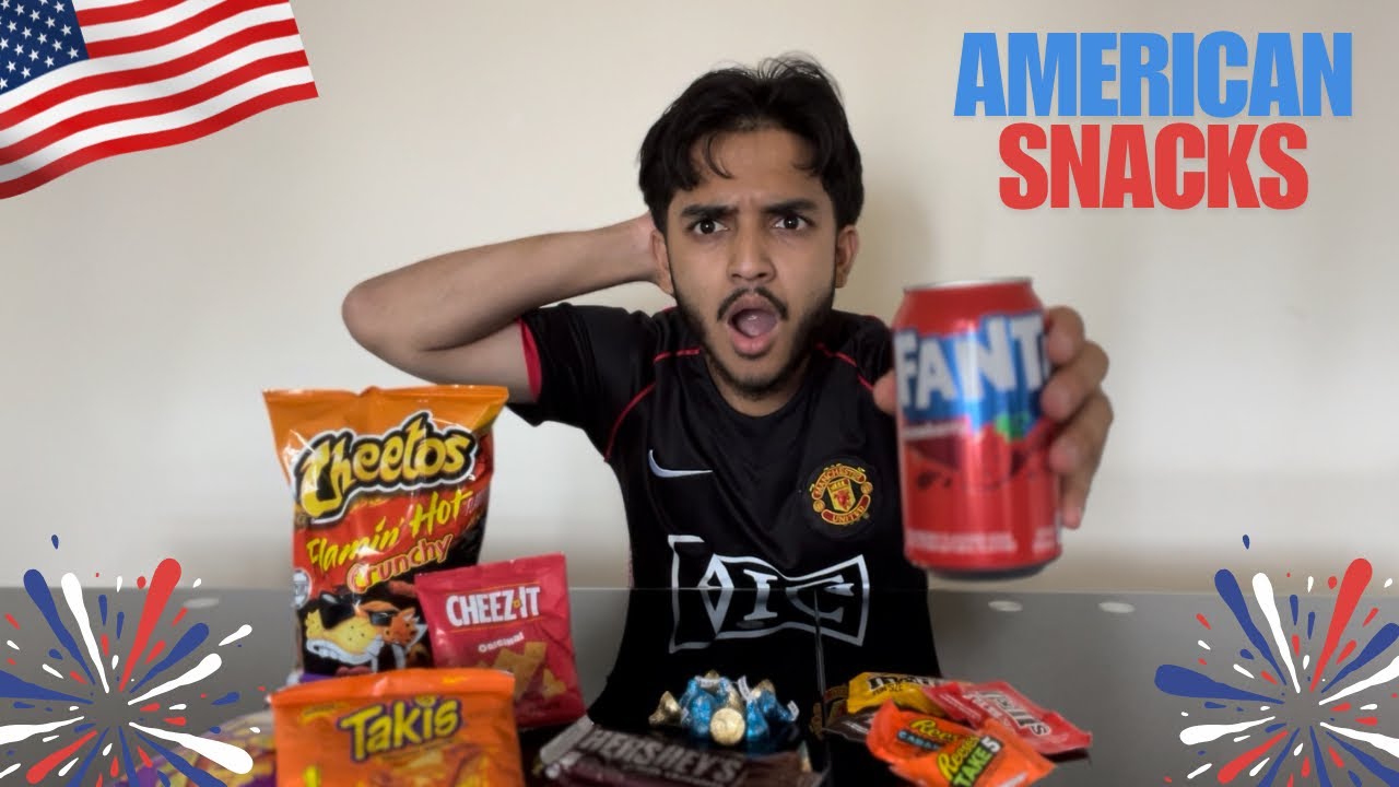 BRITISH GUY TRIES AMERICAN SNACKS 🇺🇸 