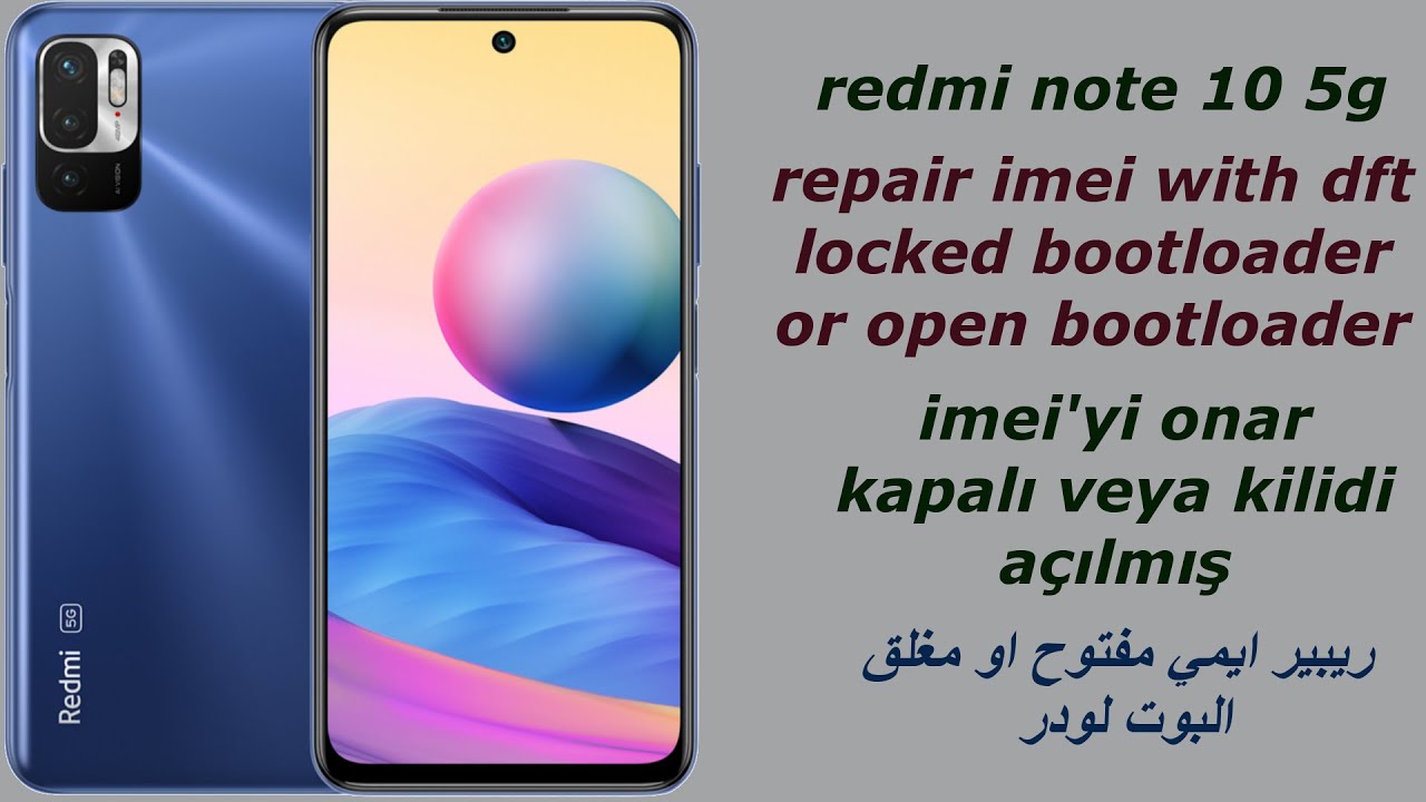repair imei redmi note 10 5g (camillian) with dft pro