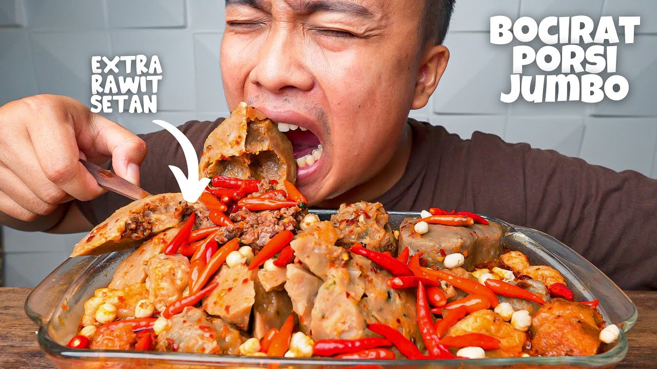 MUKBANG BOCIRAT ВИРУСНЫЙ ТИКТОК МЕШОК!!! ПРЯНЫЙ ИНДОНЕЗИЙСКИЙ МУКБАНГ