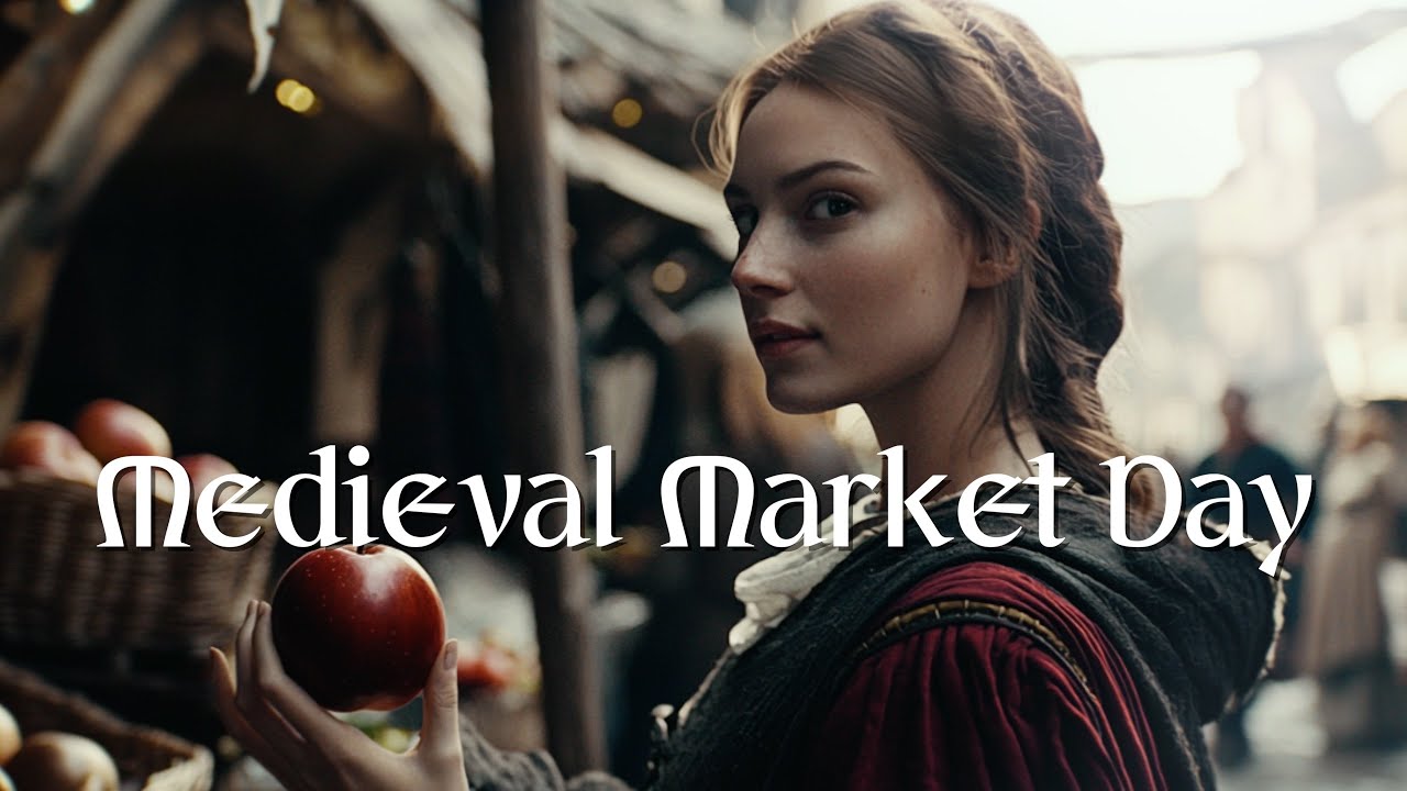 Calm Fantasy Ambient & Music | Medieval Market Day