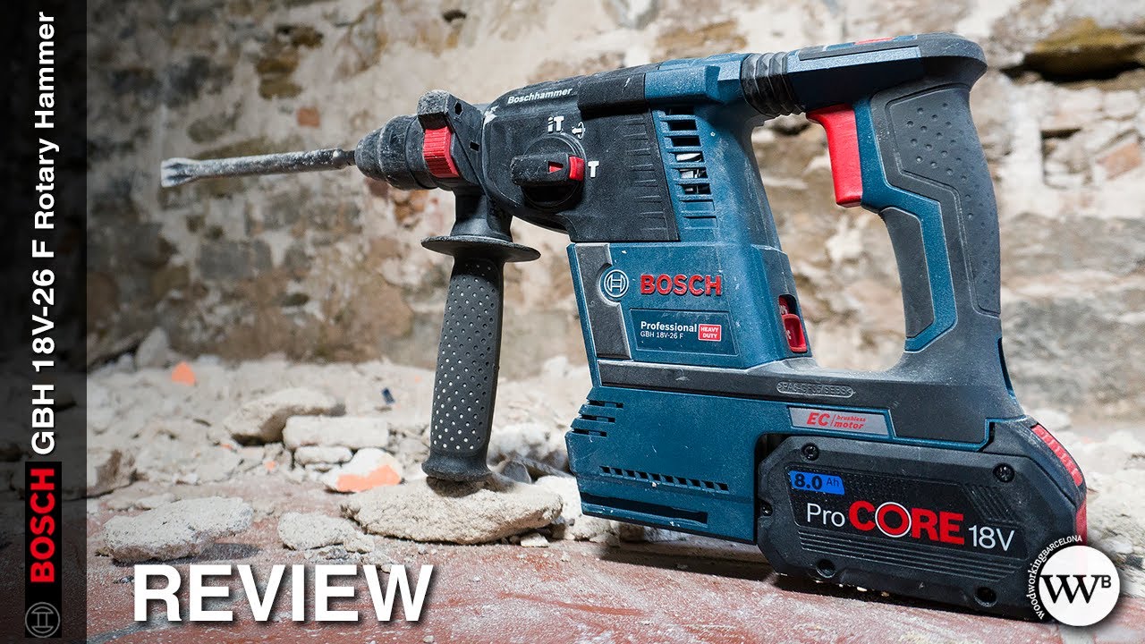 BOSCH GBH 18V-26 F Review / Cordless Rotary Hammer Drill