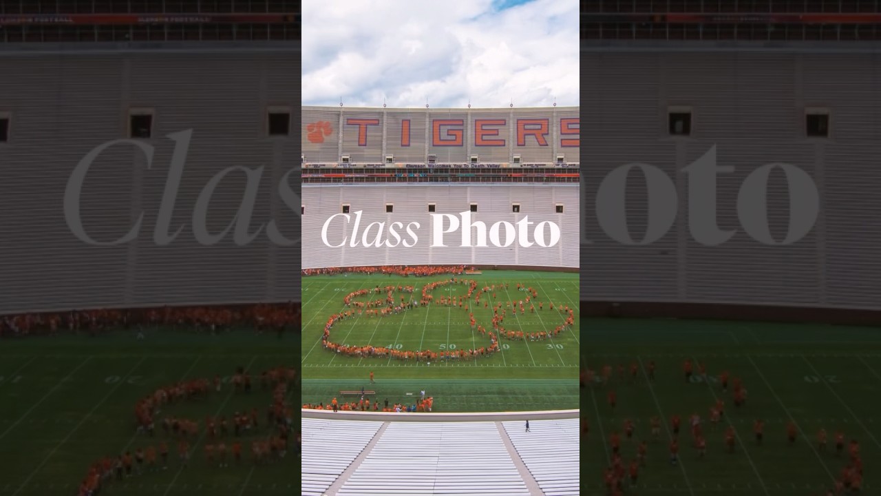 A decade of Clemson Class Photos inside Death Valley! Go Tigers! 🐅
