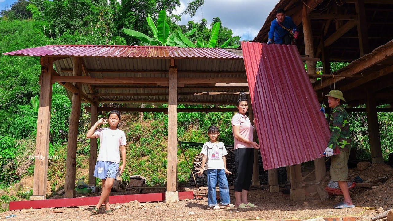Stone Paving and Finishing the New Kitchen Roof | Family Farm