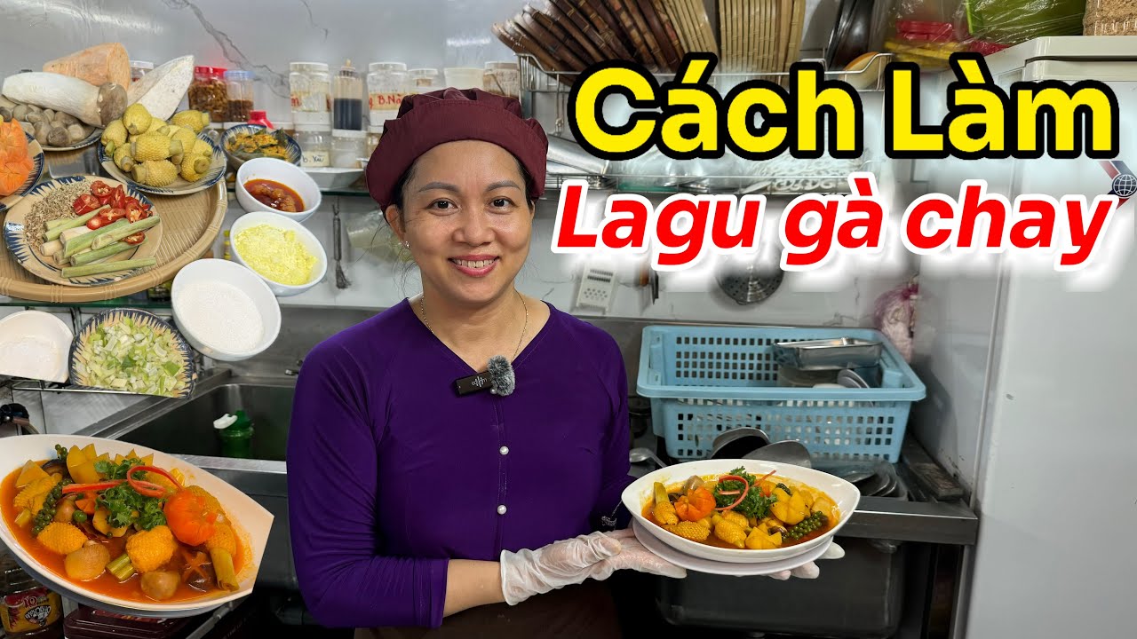 C&aacute;ch l&agrave;m Lagu g&agrave; chay si&ecirc;u ngon, dễ (How to make delicious and easy to make vegetarian chicken stew)