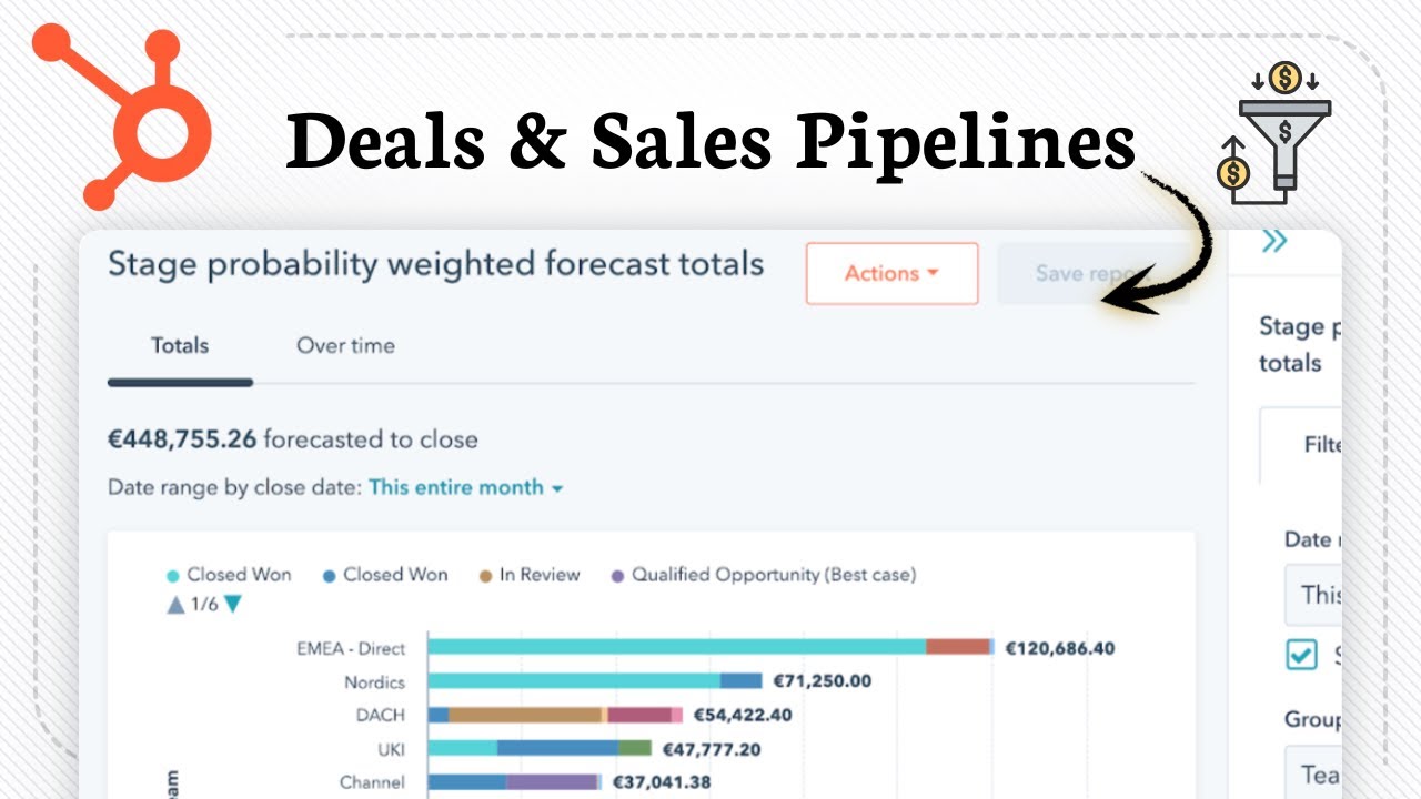 Как использовать сделки и каналы продаж Hubspot (легкое отслеживание сделок)