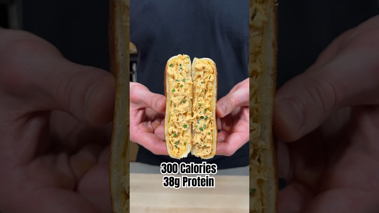 Buffalo Chicken Hot Pockets #recipe #highprotein #mealprep
