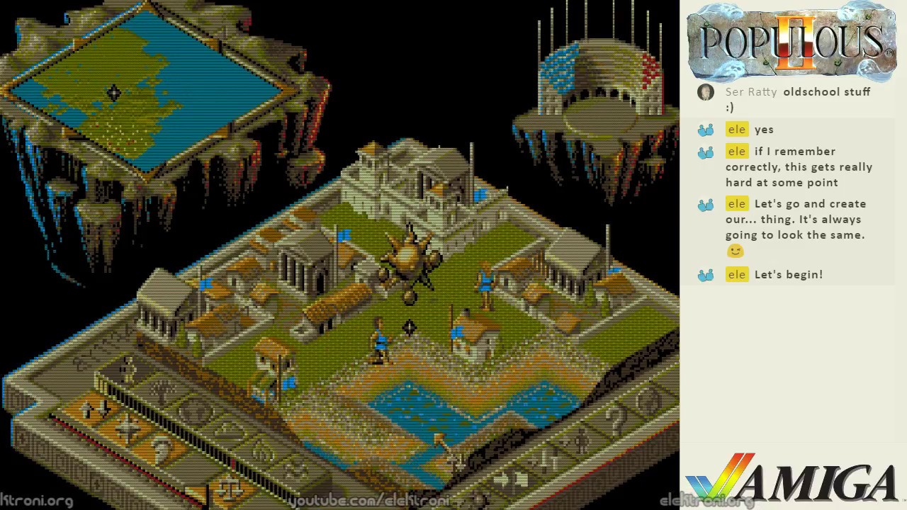 Populous 2 Gameplay (Amiga) - part 1