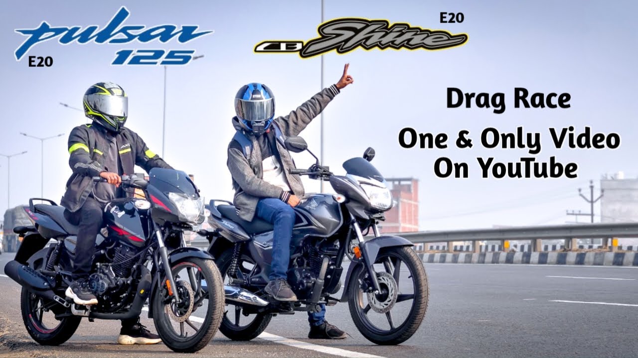Honda Shine 125 Vs Pulsar 125 | Drag Race | First On Youtube