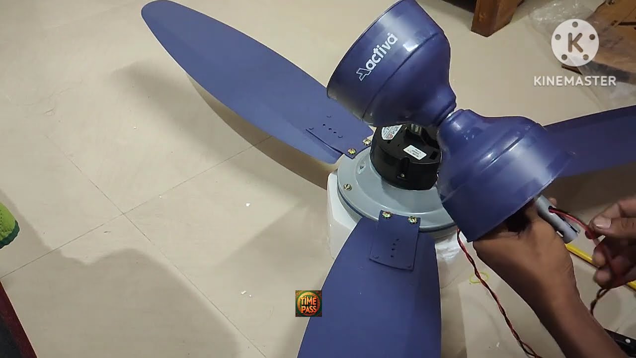 ACTIVA Gracia 1200 MM (28 Watt) BLDC Motor Ceiling Fan (Silver Blue) | Installation & Speed test |