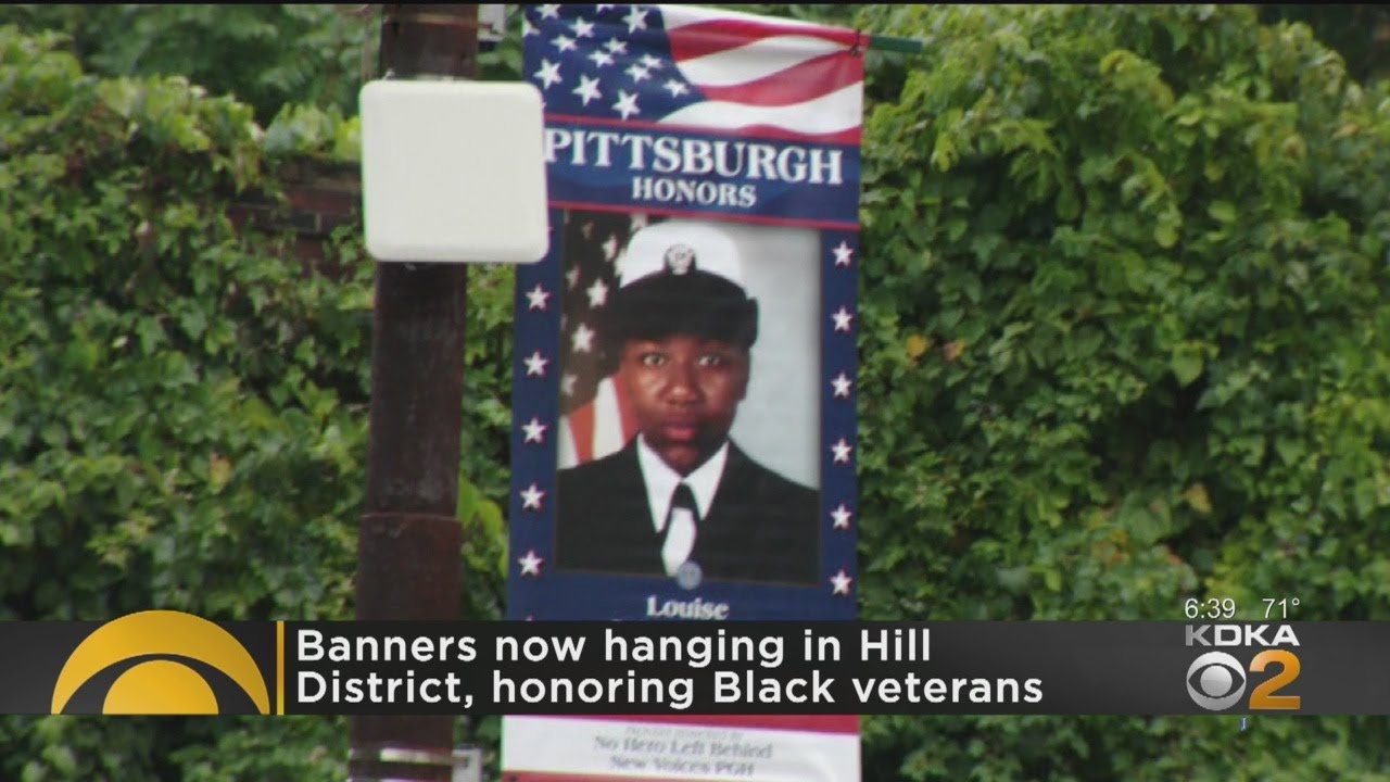 Banners Now Hanging In Hill District, Honoring Black Veterans