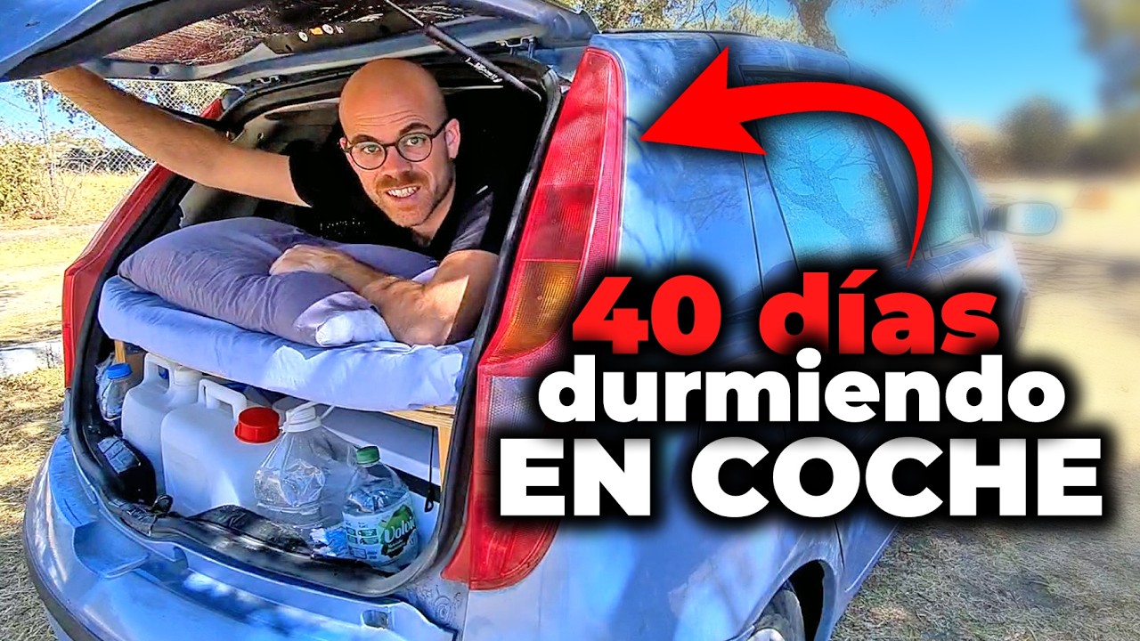 COCHE CAMPER pequeño, barato y sencillo  - Así es viajar, dormir y vivir en un coche camper casero