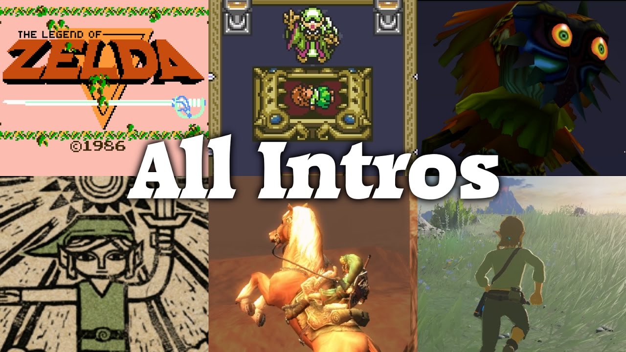 The Legend of Zelda - All Intros (1986 - 2017)