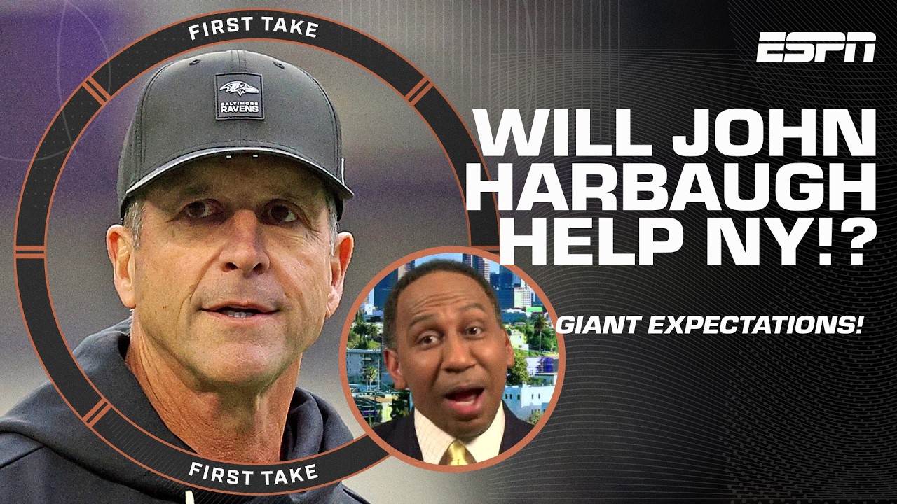 Cam Newton says Harbaugh will be ‘control-alt-DELETED’ if the Giants don't succeed! | First Take