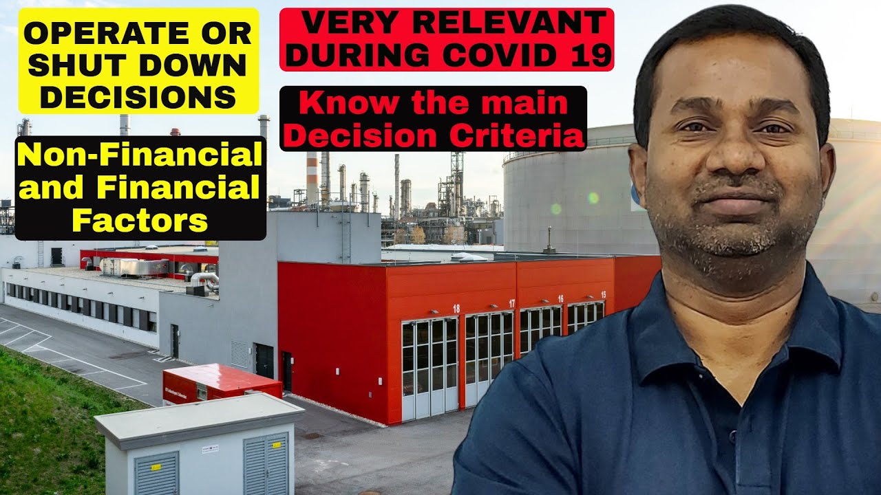 Operate or Shut Down Decisions |short Term Decisions | Add /drop a segment | Commerce Specialist  |