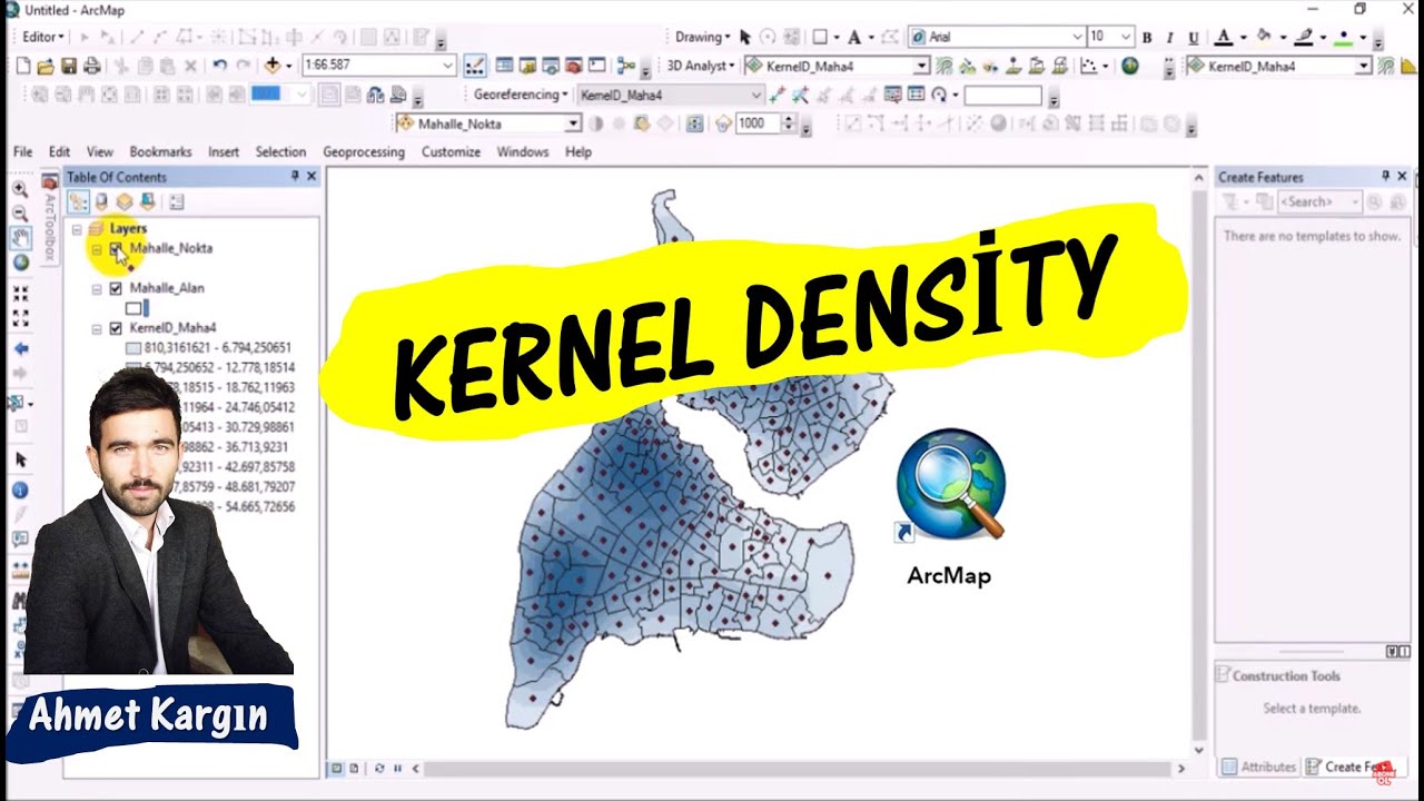 Point Density Analysis in ArcGIS (Kernel Density)