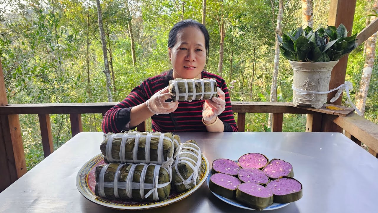 Bánh tét nếp xào không nhân làm theo cách nầy nấu rất nhanh