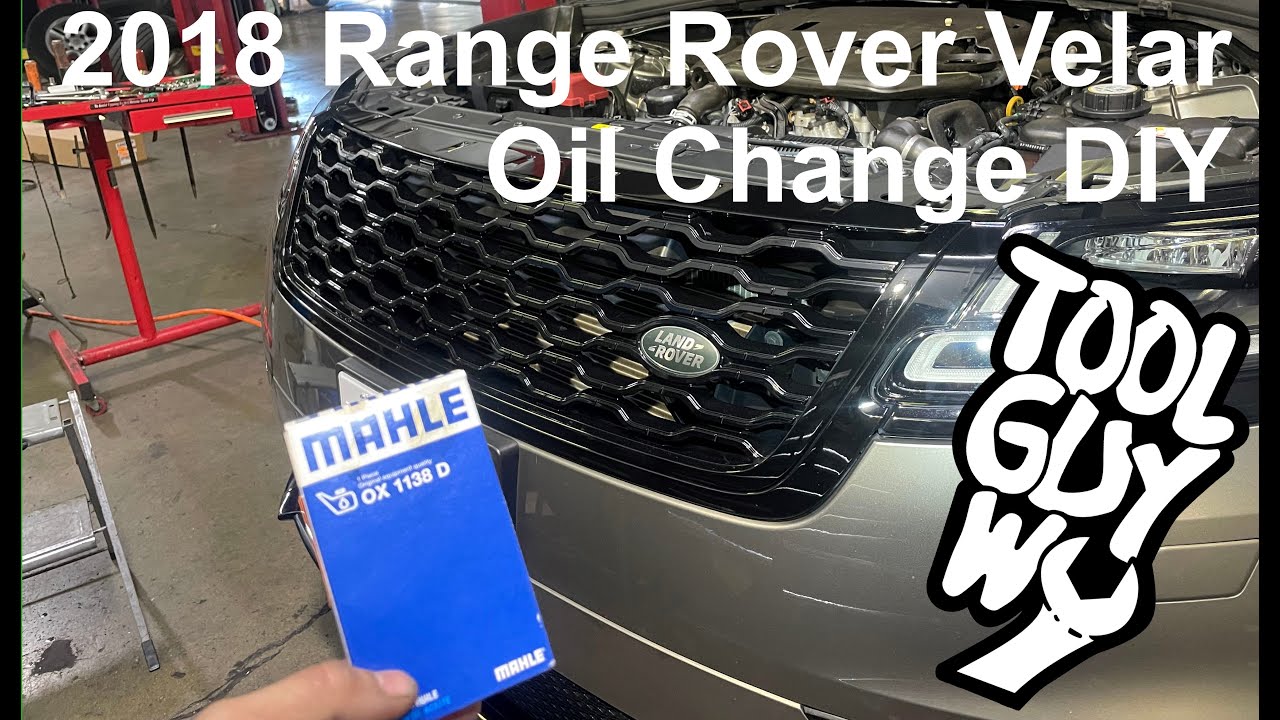 2018 Land Rover Velar oil change DIY