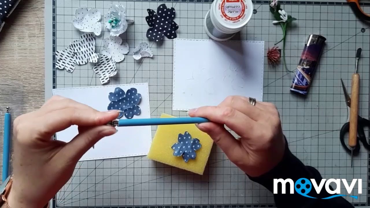 Materiałowe kwiaty