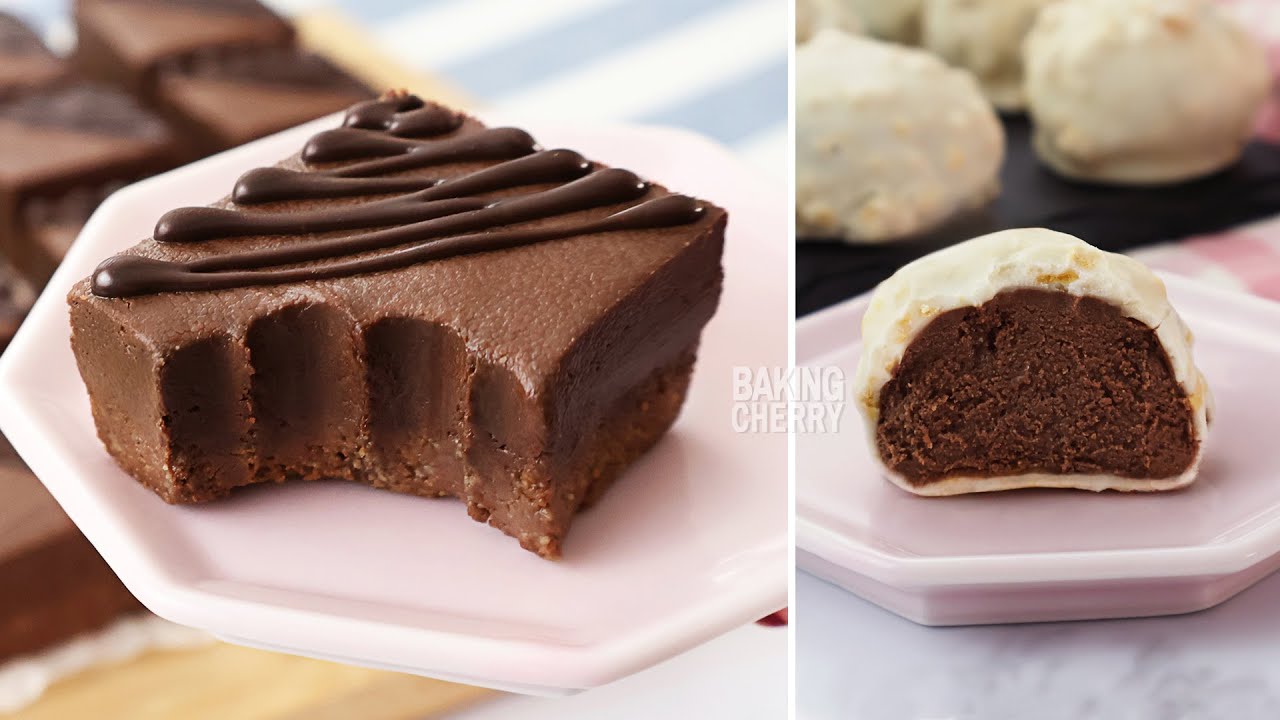 3-Ingredient Nutella Fudge Bars + Nutella Truffles (2 Easy No-Bake Recipes)
